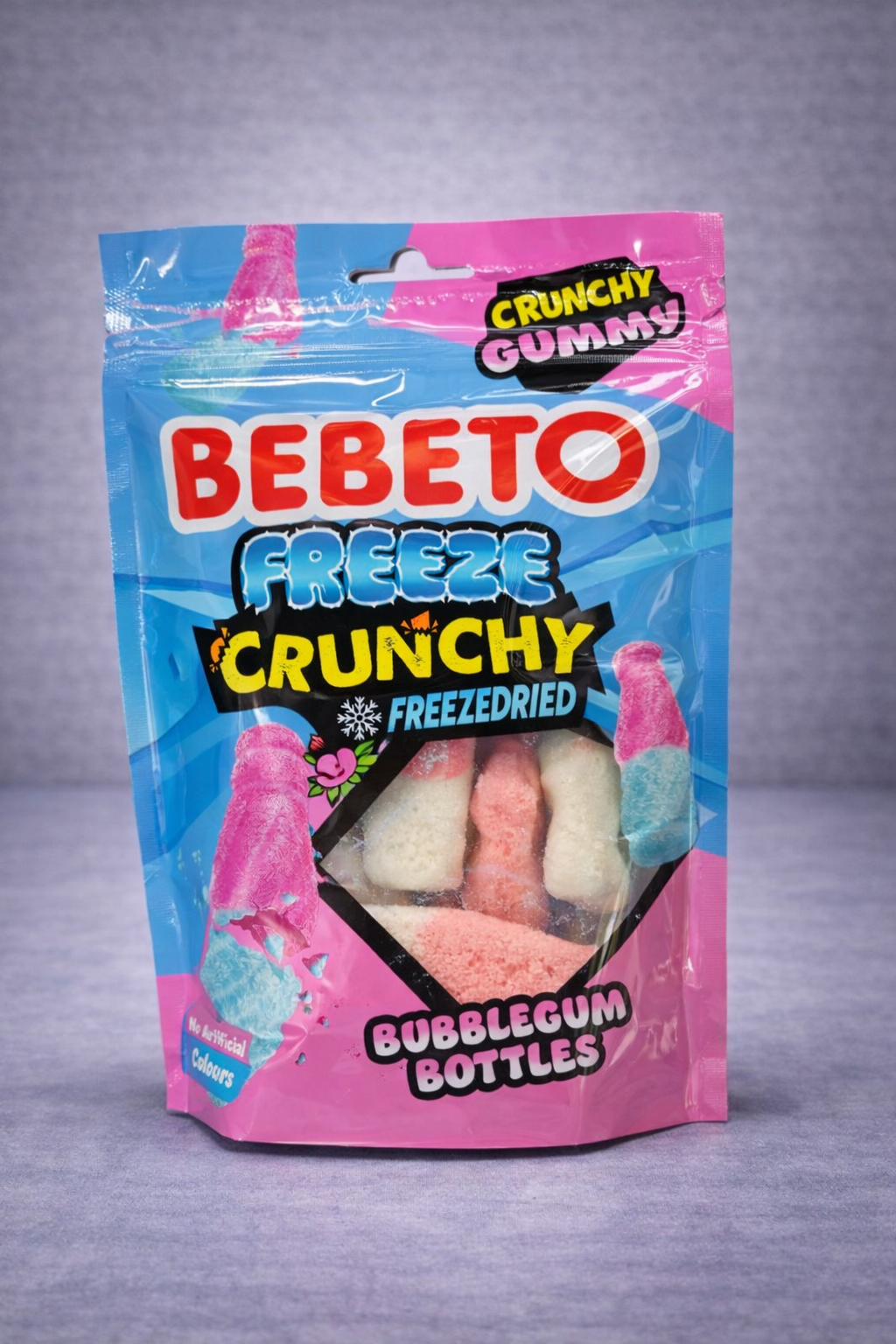 Bebeto Freeze Crunchy Bubblegum Bottles